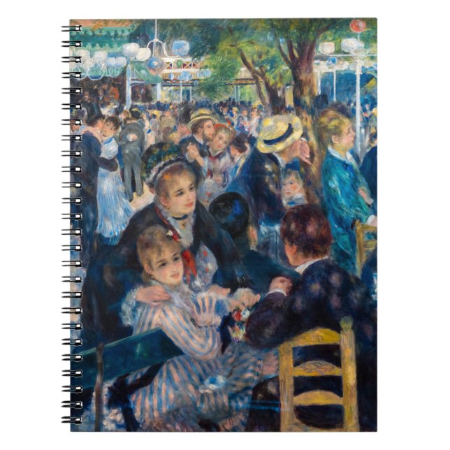 Renoir - Tanz in Le Moulin de la Galette Notizblock (Vorderseite)