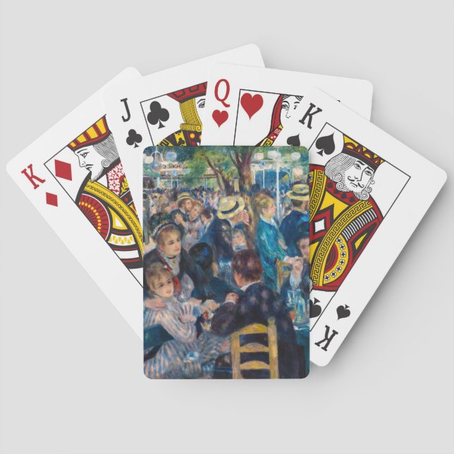 Renoir - Tanz in Le Moulin de la Galette Spielkarten (Rückseite)