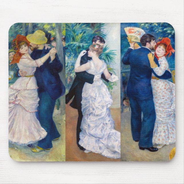Renoir - Tanzserie: Bougival, City & Country Mousepad (Vorne)