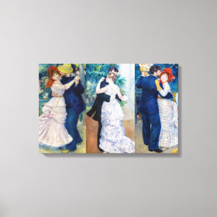 Renoir - Tanzserie: Bougival, Stadt & Land Leinwanddruck