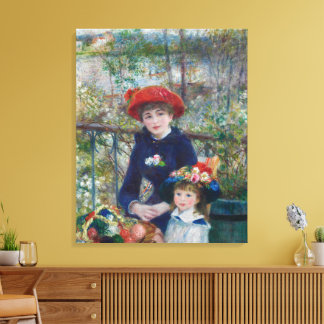 Renoir Two Sisters Terrasse Impressionismus Malere Leinwanddruck