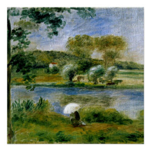 Renoir - Ufer des Flusses Poster