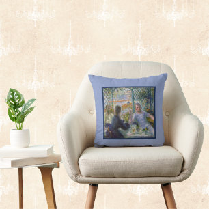 Renoir Vintage Kunst - Mittagessen im Restaurant F Kissen