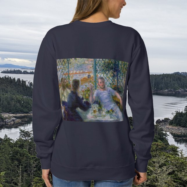 Renoir Vintage Kunst - Mittagessen im Restaurant F Sweatshirt (Von Creator hochgeladen)