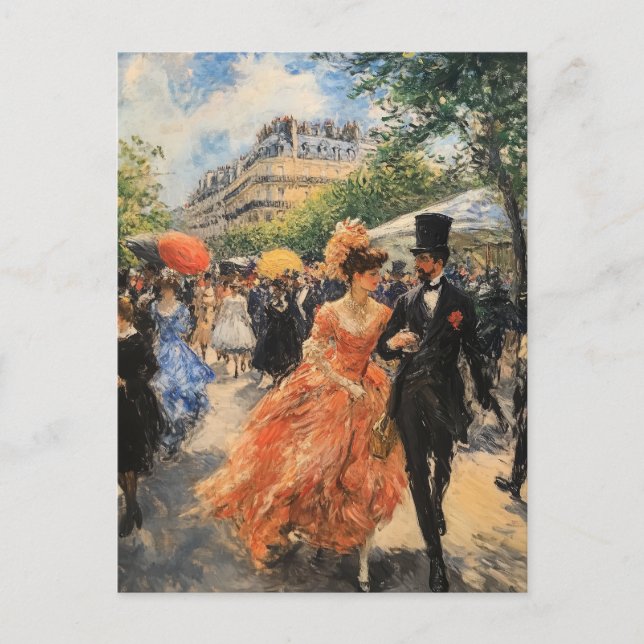 Renoir Vintage Kunst Postkarte (Vorderseite)
