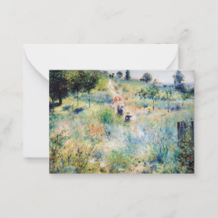 Renoir - Weg durch hohes Gras Mitteilungskarte