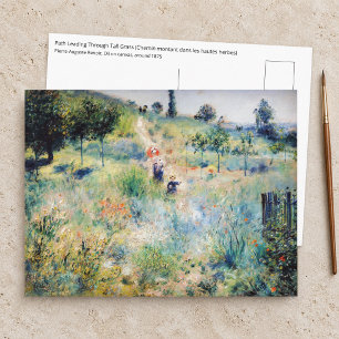 Renoir - Weg durch hohes Gras Postkarte