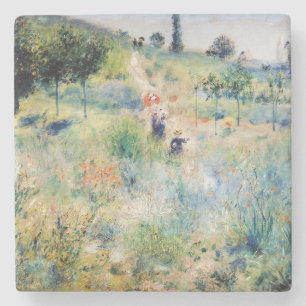 Renoir - Weg durch hohes Gras Steinuntersetzer