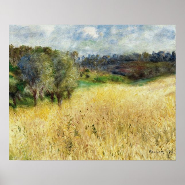 Renoir - Wheatfield 1879 Poster (Vorne)