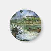 Renoir, Willows und Figuren in einem Boot