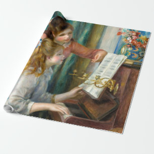 Renoir Zwei Mädchen am Klavier Druck Musik Fine Ar Geschenkpapier