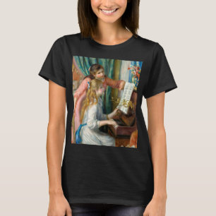 Renoir Zwei Mädchen am Klavier Druck Musik Fine Ar T-Shirt