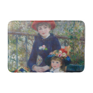 Renoir Zwei Schwestern Terrasse Französischer Impr Badematte