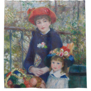 Renoir Zwei Schwestern Terrasse Französischer Impr Duschvorhang