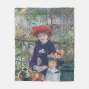 Renoir Zwei Schwestern Terrasse Französischer Impr Fleecedecke