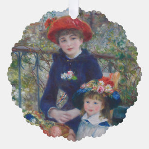 Renoir Zwei Schwestern Terrasse Französischer Impr Ornament Karte