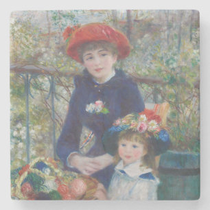 Renoir Zwei Schwestern Terrasse Französischer Impr Steinuntersetzer