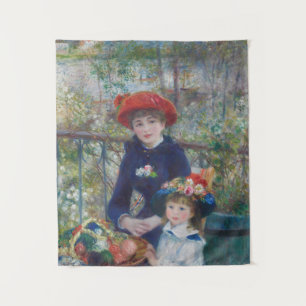 Renoir Zwei Schwestern Terrasse Französischer Impr Wandteppich
