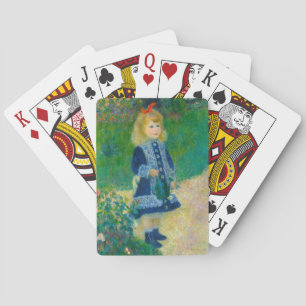 Renoirs kleines Mädchen in Blau mit Wasserabfluss Spielkarten