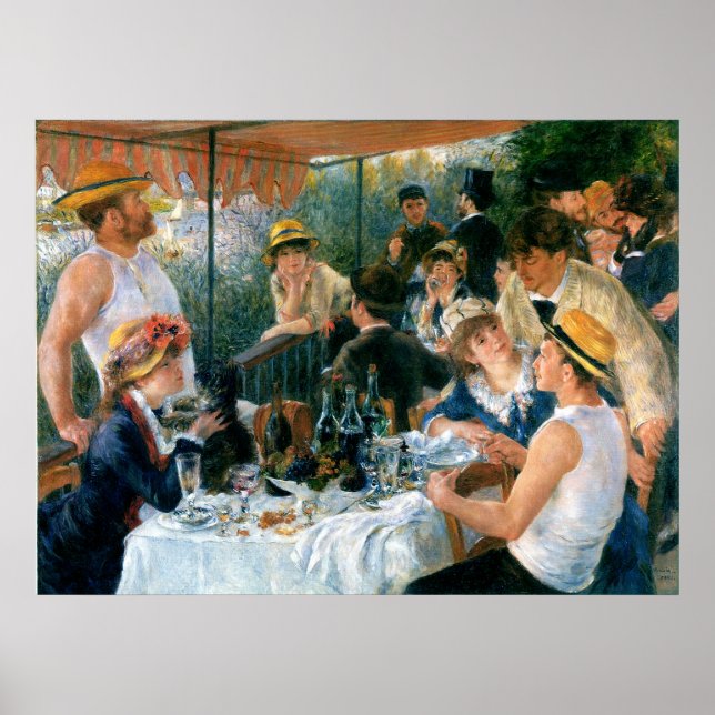 Renoir's Luncheon of the Boating Party (1881) Poster (Vorne)