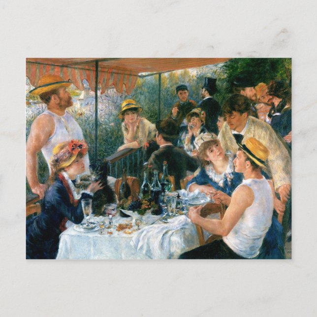 Renoir's Luncheon of the Boating Party (1881) Postkarte (Vorderseite)