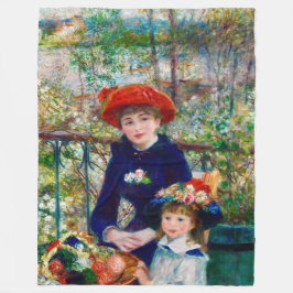 Renoir's Mother and Child Fleece Blanket