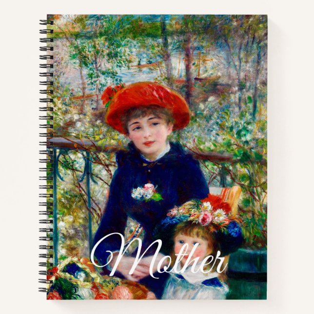 Renoirs Mutter und Kind  Notizbuch (Vorderseite)