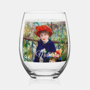 Renoirs Mutter und Kind Weinglas Ohne Stiel