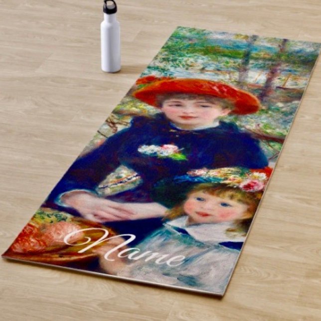 Renoirs Mutter und Kind Yogamatte (Yoga Mat D: 72" x 24",  0.25" t Lightweight: 3lbs cellular vinyl  latex,  BPAs, & phthalates free.
)