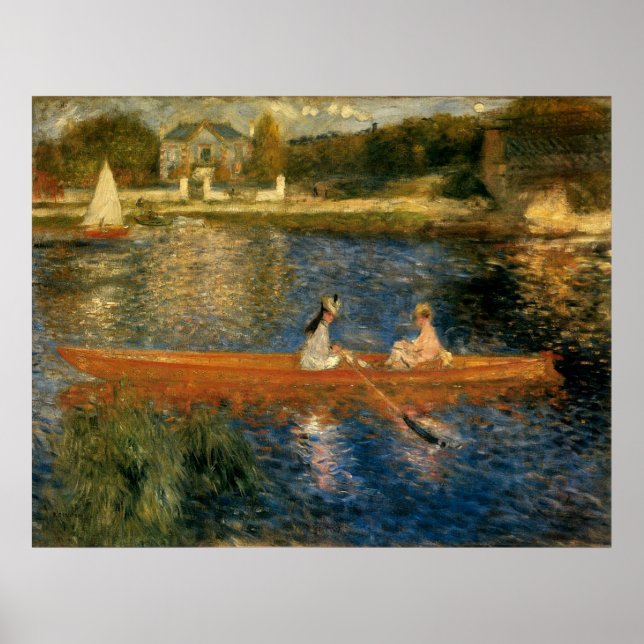 Renoir's Seine in Asnières (Skiff) ca. 1879 Poster (Vorne)