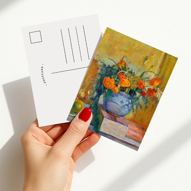 Renoncules au Vase Bleu | Pierre Bonnard Postkarte (Von Creator hochgeladen)
