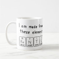 Renouveler la tasse de nom de table périodique