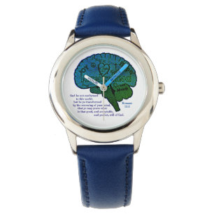 Renouvelez votre esprit Écriture Montre poignet