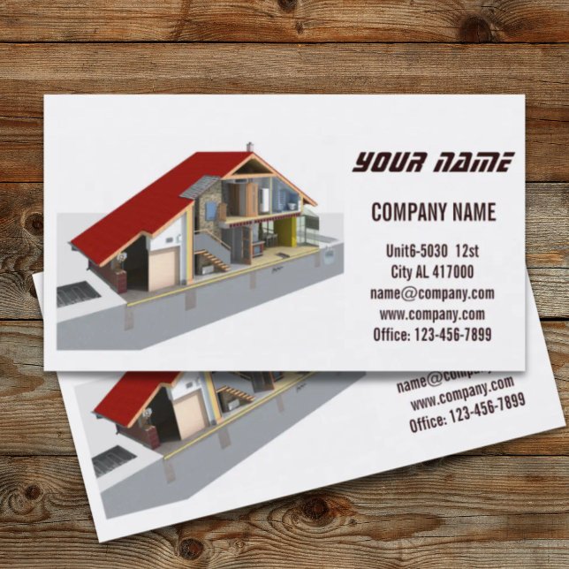 Renovierung Handyman Bauarchitekt Visitenkarte (Renovation Handyman Construction architect Business Card)