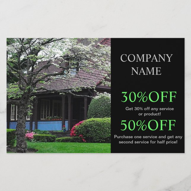 Renovierung von Rasenflächen Flyer (Vorne)