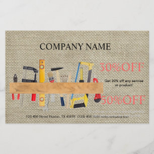 Renovierungswerkzeuge Handyman Carpentry Construct Flyer