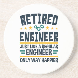 Rent Engineering Rentirement Happier Getränkeuntersetzer