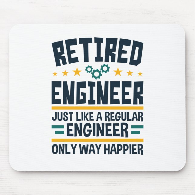 Rent Engineering Rentirement Happier Mousepad (Vorne)