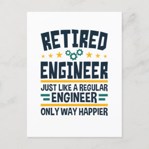 Rent Engineering Rentirement Happier Postkarte