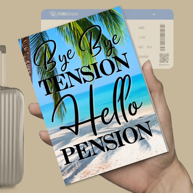 Rente Beach Scene Bye Bye by Tension Party Einladung (Von Creator hochgeladen)