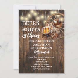 Rente Beers Boots & Cheers Western Party Einladung