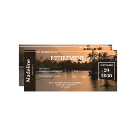 Rente Boarding Pass Tropical Sunset