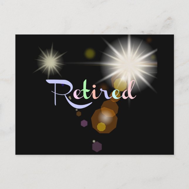 Rente Celebration Einladungspostkarte (Vorderseite)