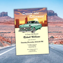 Rente Cruising Classic Retro Car City Party