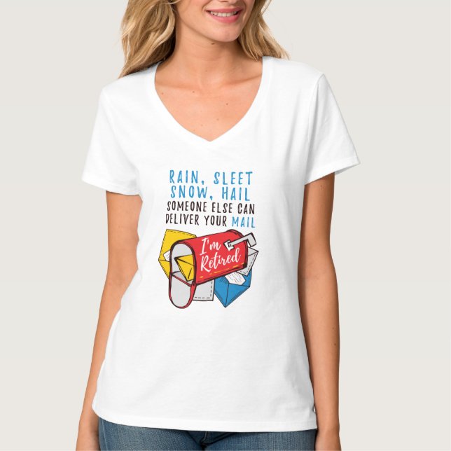 Rente für Postangestellte Ich bin müde T-Shirt (Vorderseite)