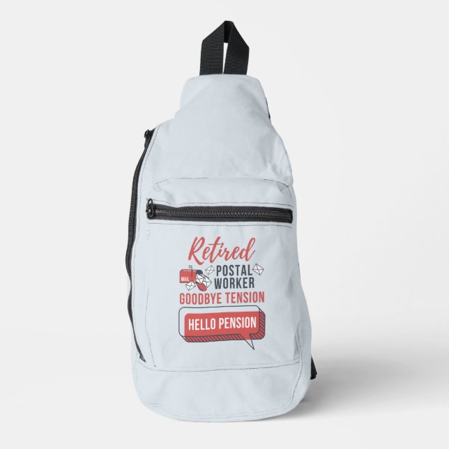 Rente für Rentnerurlauber Crossbody Bag (Vorderseite)