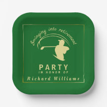 Rente Golf Party Classic Green Golden Player