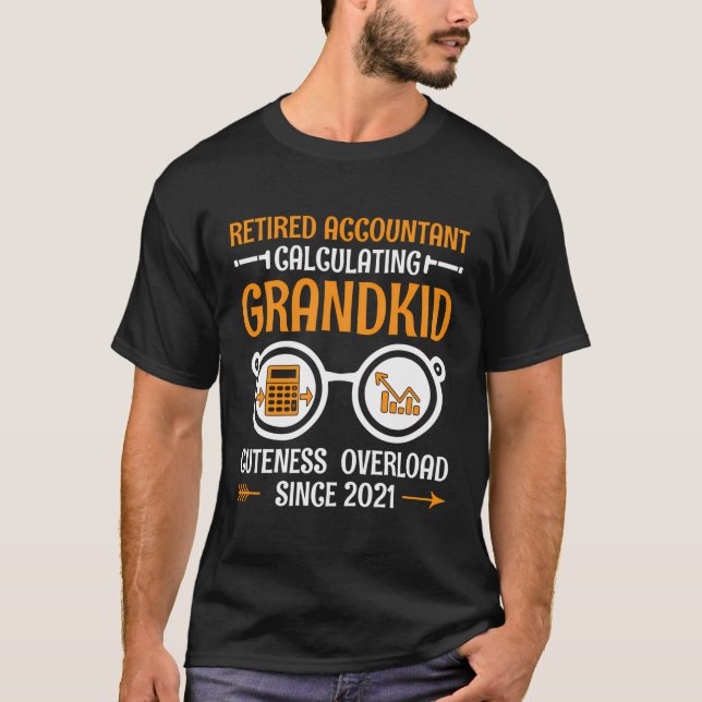 Rente Oma Pensioner Rente Buchhalter Bank T-Shirt (Vorderseite)