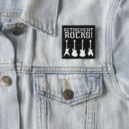 Rente Rocks Gitarre Lovers Retiree Button