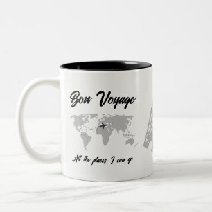 Rente Travel Themed Party Weltkarte Vintag Zweifarbige Tasse